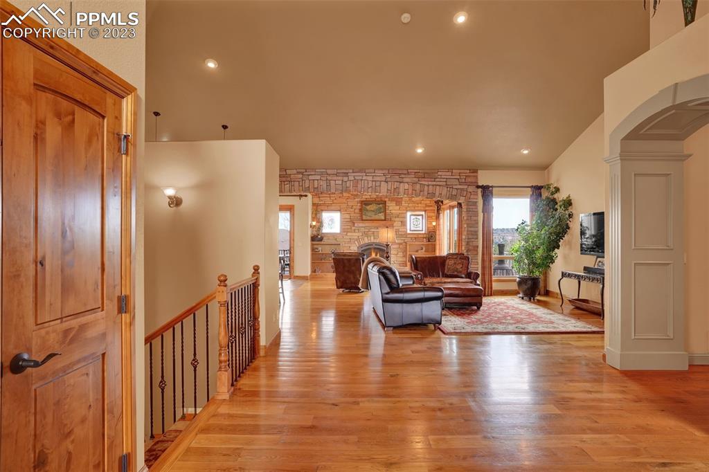 4655 Seton Hall Road Colorado Springs, CO 80918 - Photo 7 of 50 an outdoor space with patio furniture and wooden floor