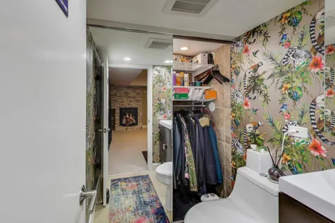 a view of outdoor space with garden