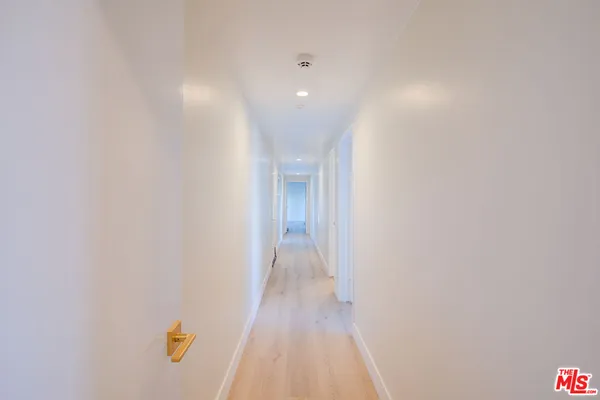 a bathroom with a glass shower