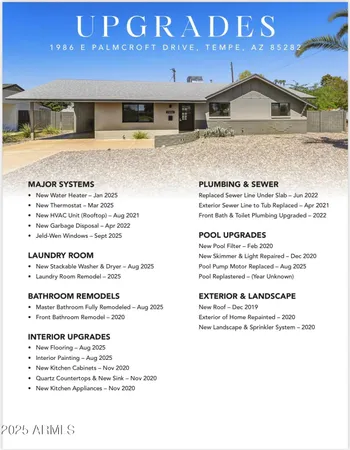 $499,000 | 1986 East Palmcroft Drive, Tempe, AZ 85282