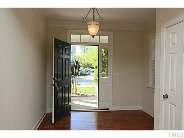 4701 All Points View Way Raleigh, NC 27614 - Photo 3 of 20 Upon entering you will notice the beautiful hardwood floors, crown moldings and neutral decor. Entryway