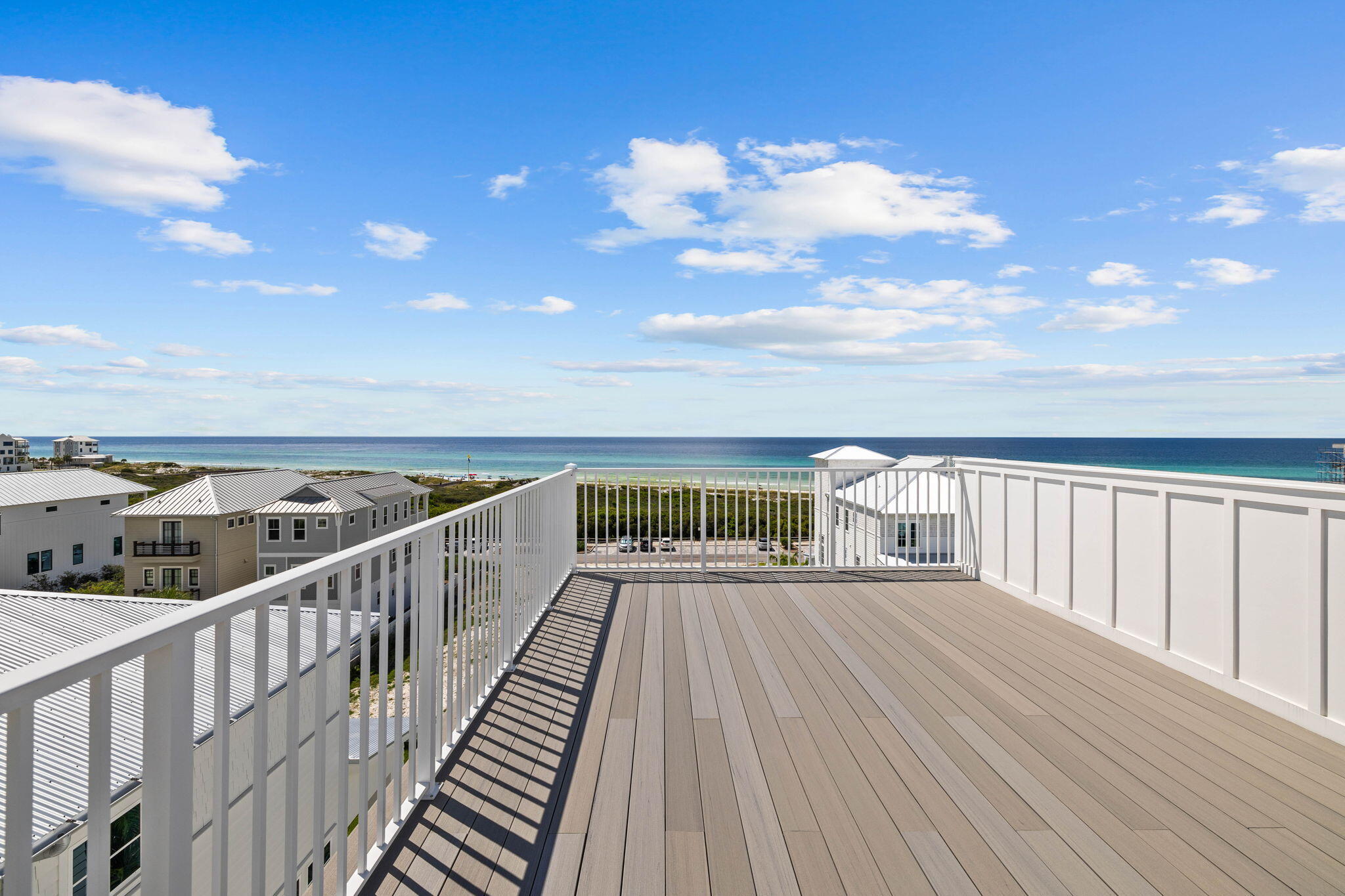 43 Pompano Street Inlet Beach, FL 32461 - Photo 69 of 83 a view of a balcony with wooden floor