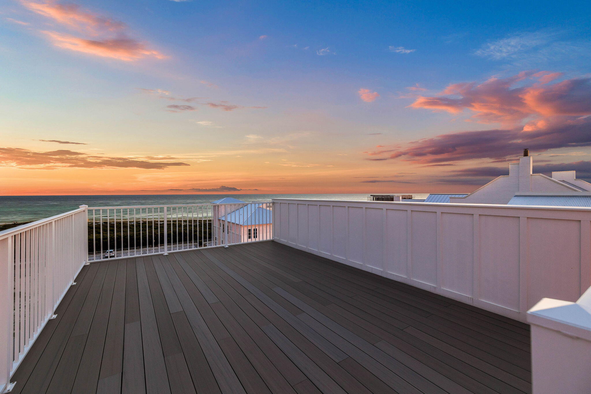 43 Pompano Street Inlet Beach, FL 32461 - Photo 7 of 83 a view of a balcony with wooden floor and city view