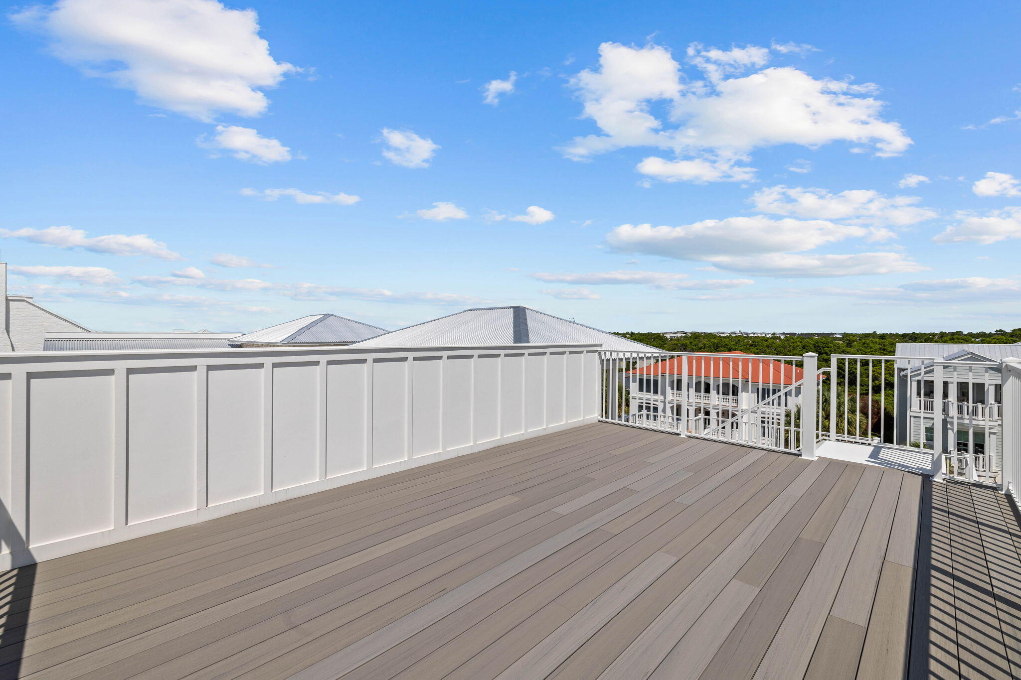 43 Pompano Street Inlet Beach, FL 32461 - Photo 73 of 83 a view of a balcony with wooden floor