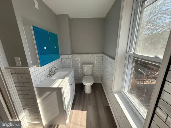 a bathroom with a sink and toilet