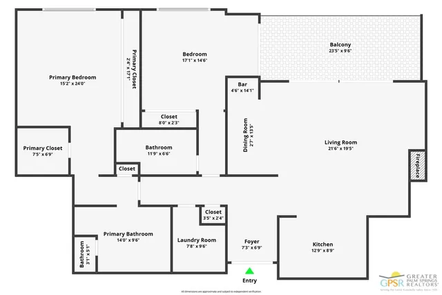 a view of a swimming pool with a lawn chairs under an umbrella