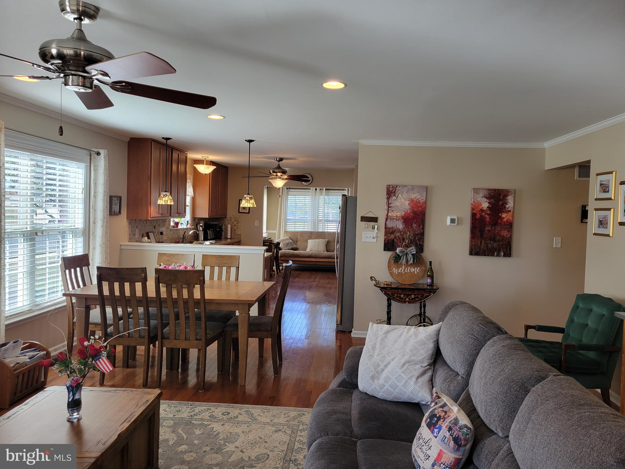 19 Cherry Hill Road Magnolia, DE 19962 - Photo 5 of 48 Open Living Room, Dining Area & Kitchen