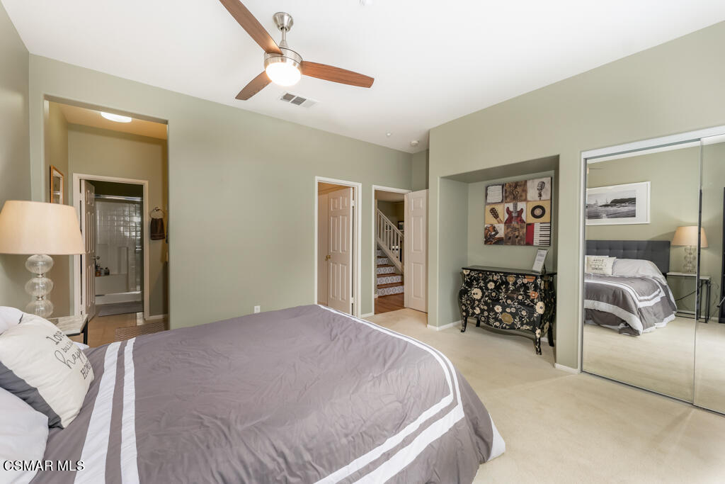 2307 Shakespeare Drive Oxnard, CA 93033 - Photo 18 of 42 a bedroom with a bed and a walk in closet