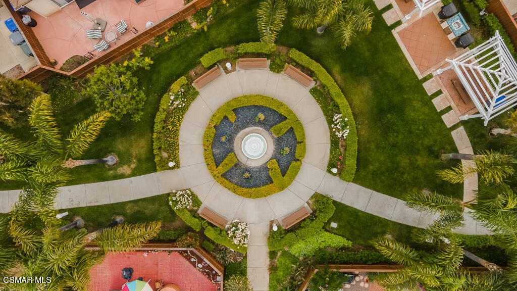 2307 Shakespeare Drive Oxnard, CA 93033 - Photo 38 of 42 an aerial view of a house with a swimming pool lawn chairs and painted walls