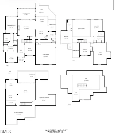 $989,000 | 2613 Forest Lake Court, Wake Forest, NC 27587