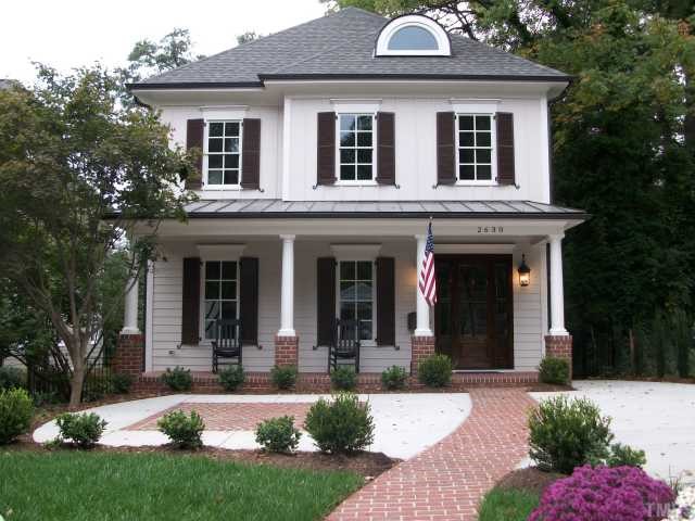 2630 Davis Street Raleigh, NC 27608 - Photo 1 of 12 The brick walkway and large front porch is very inviting and has greeted lots of people during the Parade of Homes! The brick courtyard is also used as parking for 2 cars! Come on by and check it out!