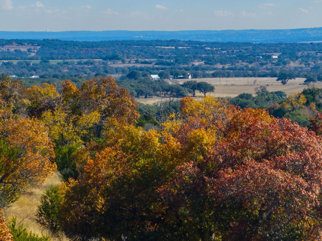 196 Hermit Hill Road Fredericksburg, TX 78624 - Photo 38 of 49 an aerial view of residential houses with outdoor space and lake view