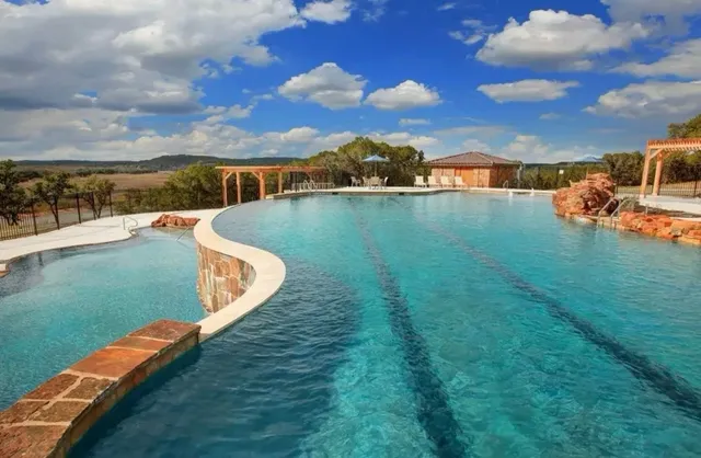 a view of a lake with houses