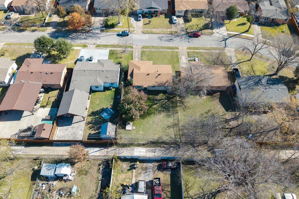 1723 Alhambra Street Dallas, TX 75217 - Photo 7 of 22 an aerial view of a house with a swimming pool
