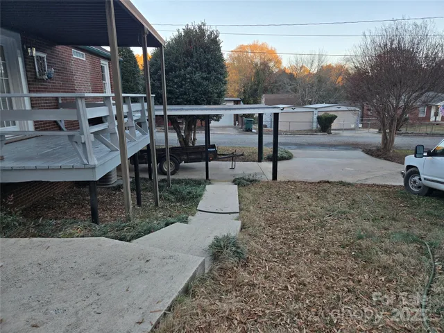 a view of outdoor space yard deck and slide