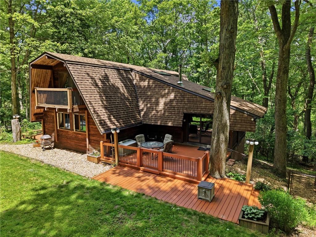 6110 Saltsburg Road Murrysville, PA 15668 - Photo 36 of 47 an outdoor view of house with backyard and patio