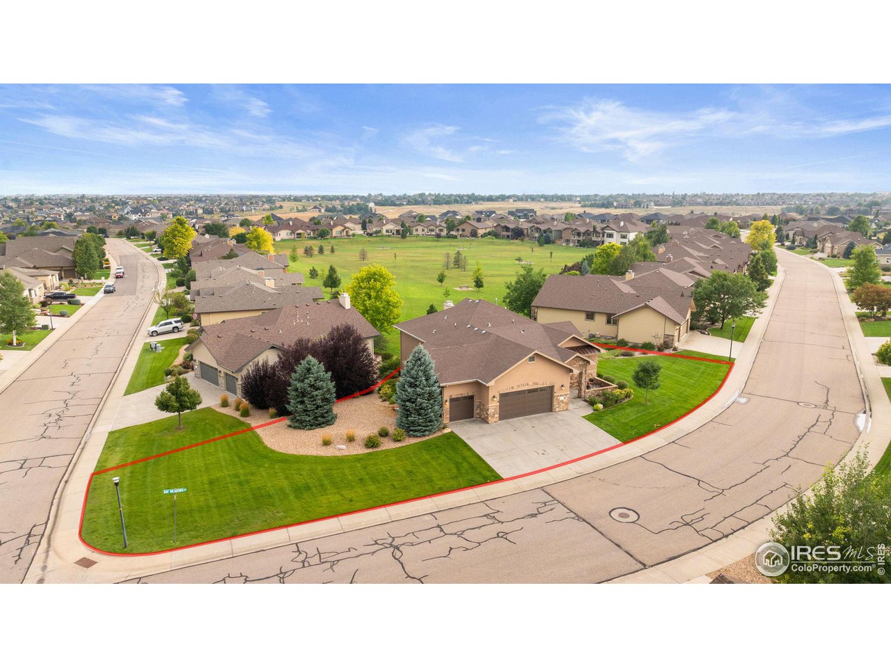 6178 Bay Meadows Drive Windsor, CO 80550 - Photo 40 of 40 an aerial view of a house