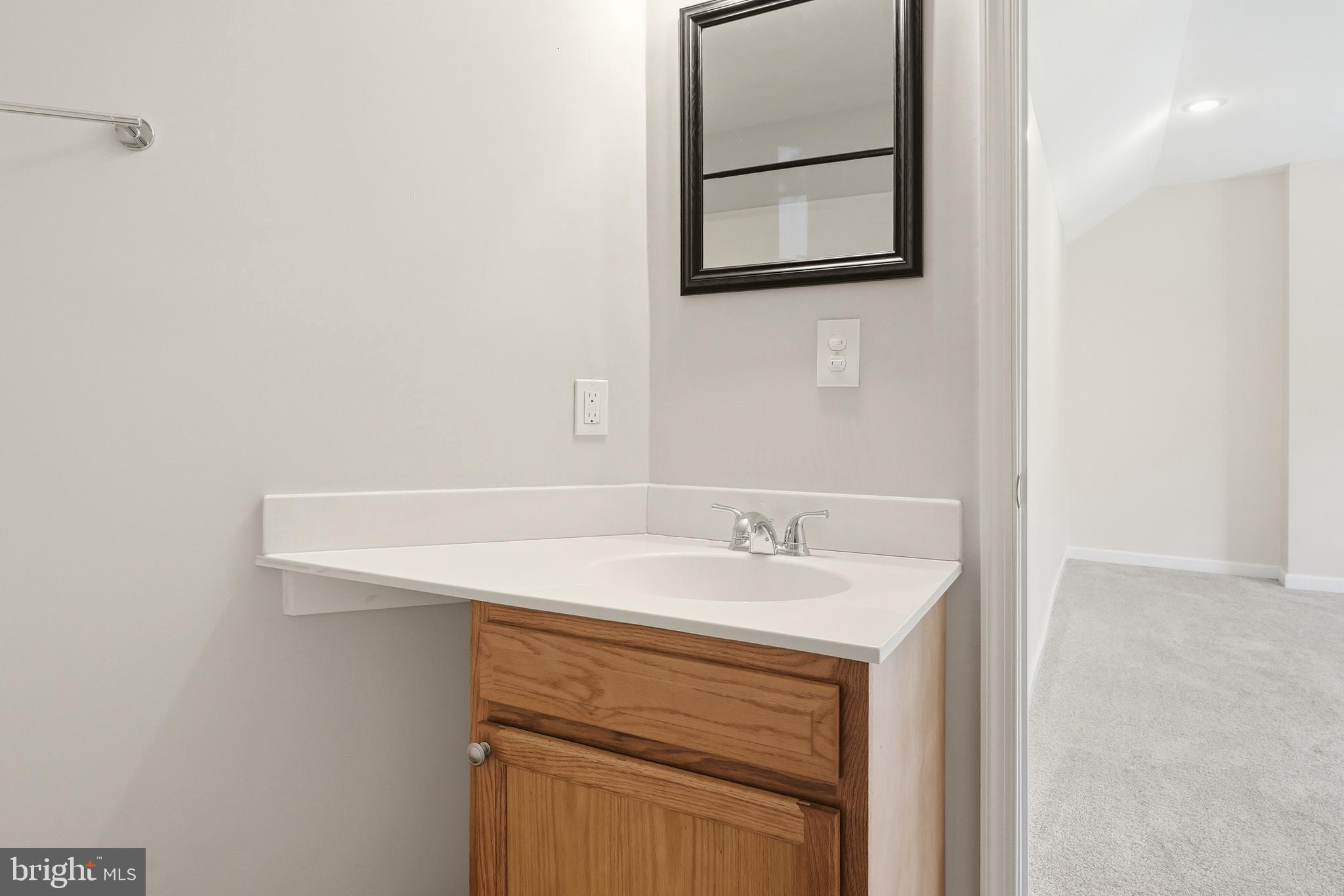 6537 Watery Mountain Road Warrenton, VA 20186 - Photo 29 of 44 a bathroom with a sink and a mirror