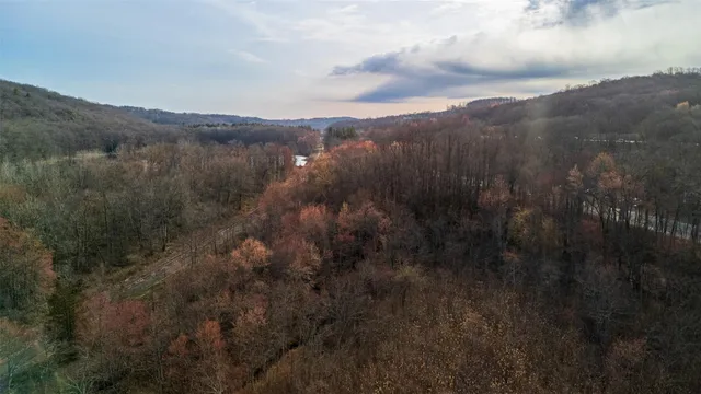 a view of a city and mountains