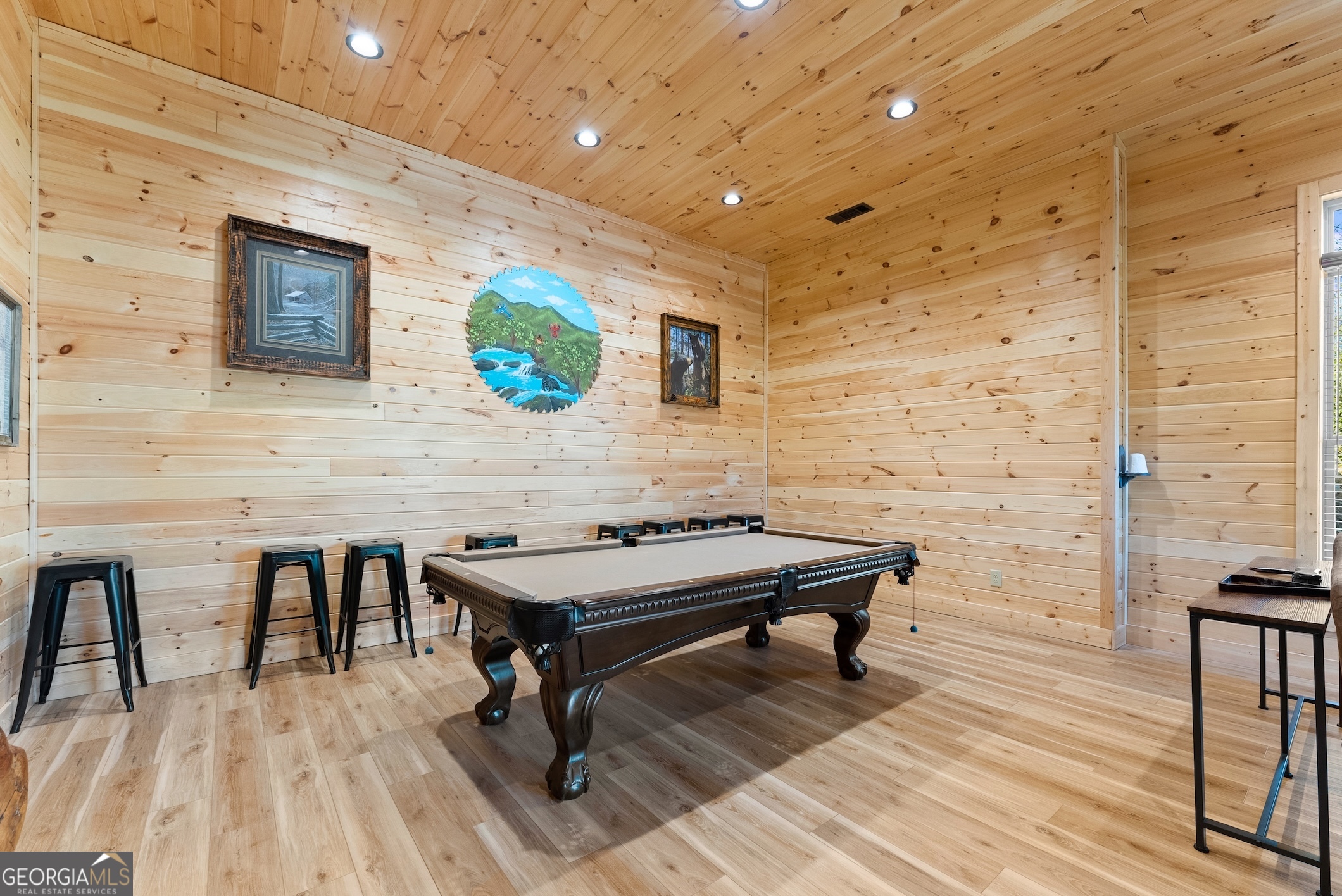 473 Monroe Ridge Road Sautee Nacoochee, GA 30571 - Photo 20 of 63 a room with pool table and windows