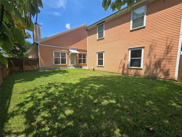 a house that has a backyard