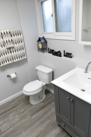 225 Huntingwood Road Matteson, IL 60443 - Photo 12 of 14 a white toilet sitting next to a bathroom sink