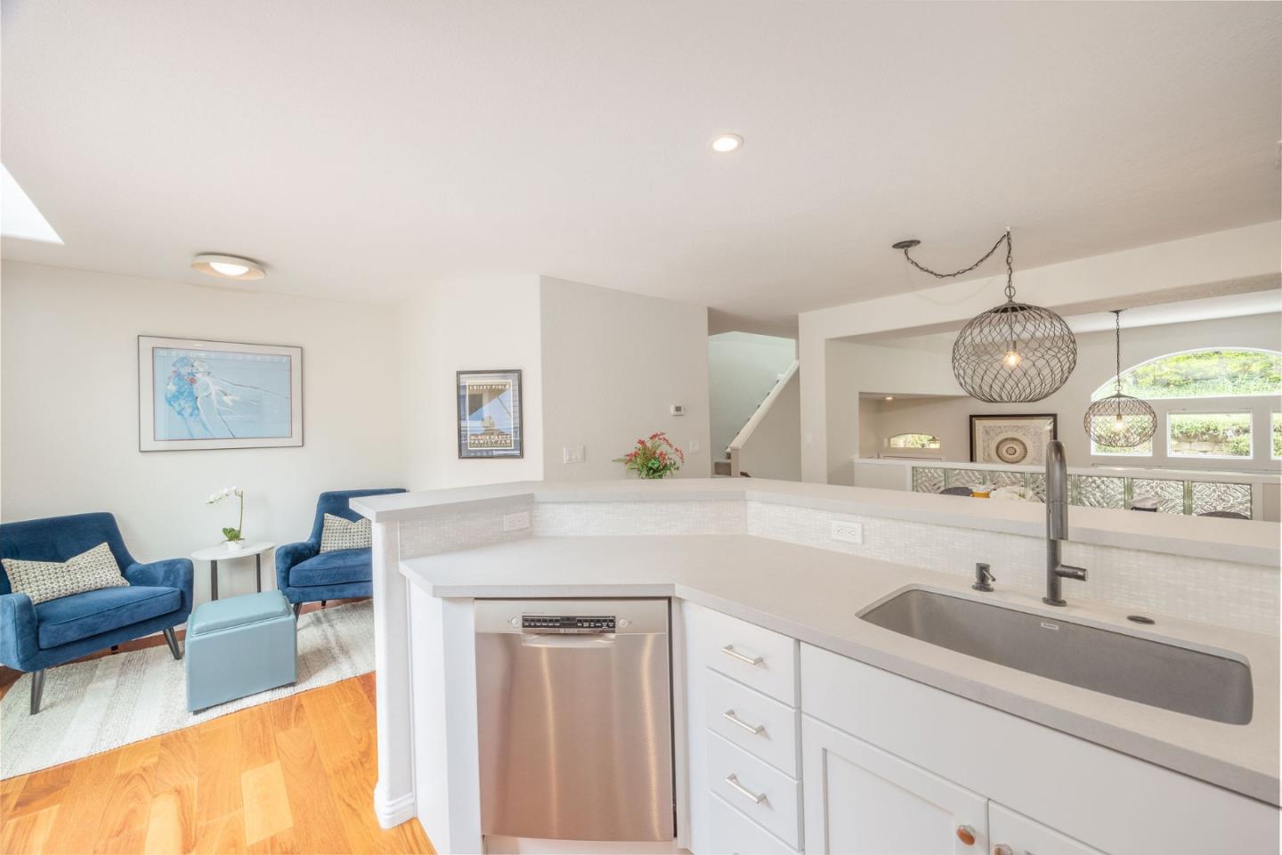 12 Patrick Way Half Moon Bay, CA 94019 - Photo 16 of 36 a kitchen with sink and view of living room