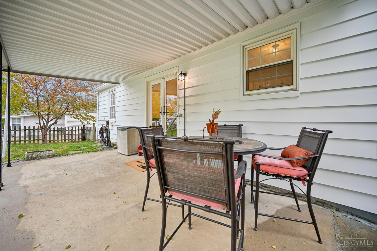 11525 Lippelman Road Sharonville, OH 45246 - Photo 31 of 38 Rear covered patio off eat in kitchen, view 1