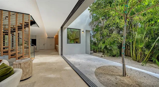 a view of a building with a street