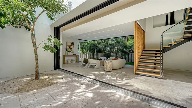 a view of a city with tall buildings