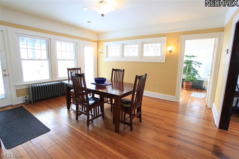3086 Chadbourne Road Cleveland, OH 44120 - Photo 5 of 25 The intricate plaster molding gleams as the natural light from the windows and French doors seep into this Formal Dining Room.