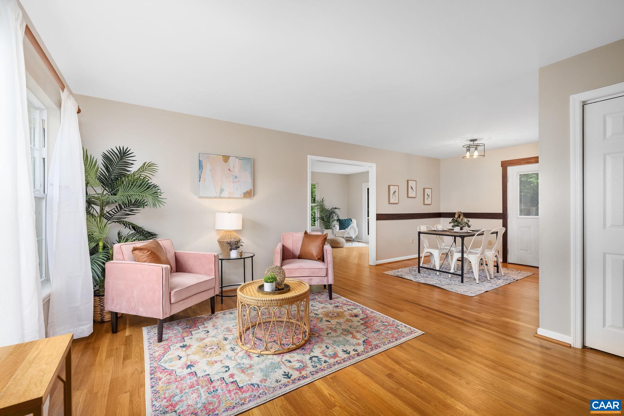 137 Narcissus Road Ruckersville, VA 22968 - Photo 8 of 39 a living room with furniture and wooden floor