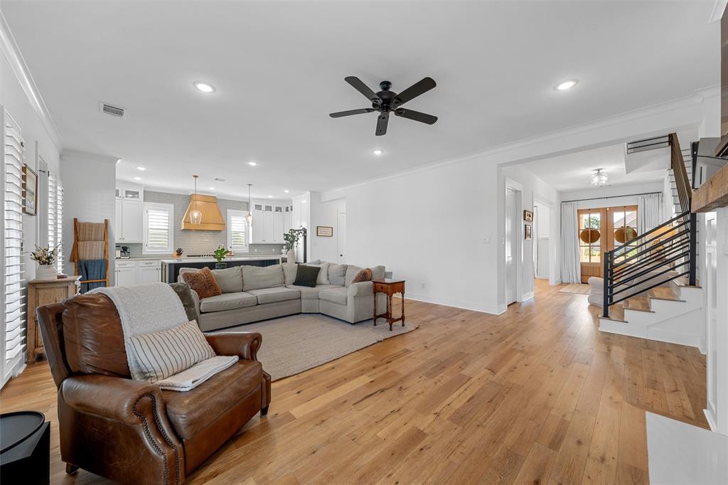 216 Wycliff Drive China Spring, TX 76633 - Photo 11 of 40 a living room with furniture and a wooden floor