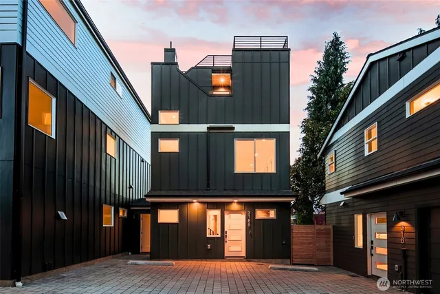a view of a house with a door