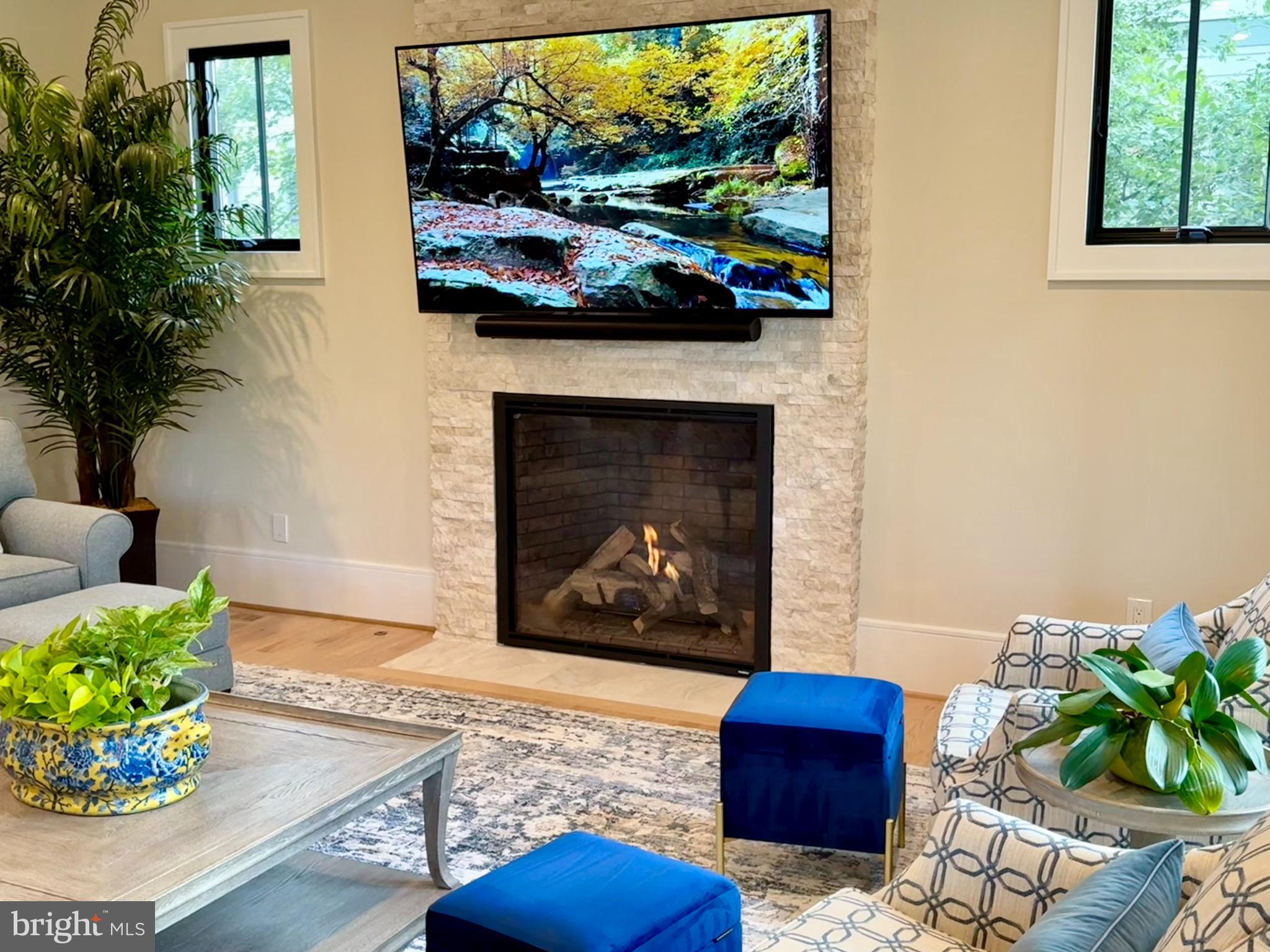 3612 North Rockingham Street Arlington, VA 22213 - Photo 31 of 64 Gas Fireplace for warming cool nights