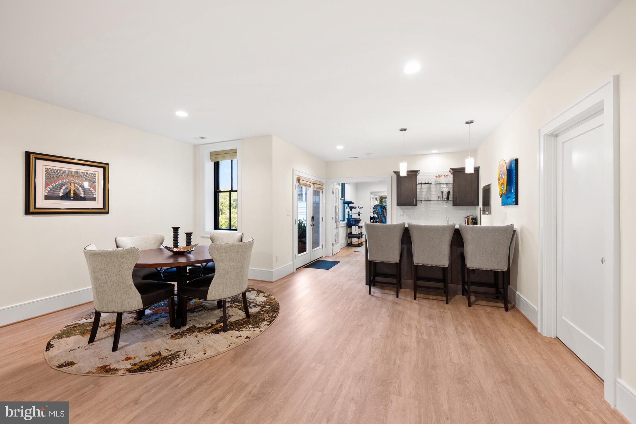 3612 North Rockingham Street Arlington, VA 22213 - Photo 53 of 64 Recreation Area to Wet Bar with Wine Fridge