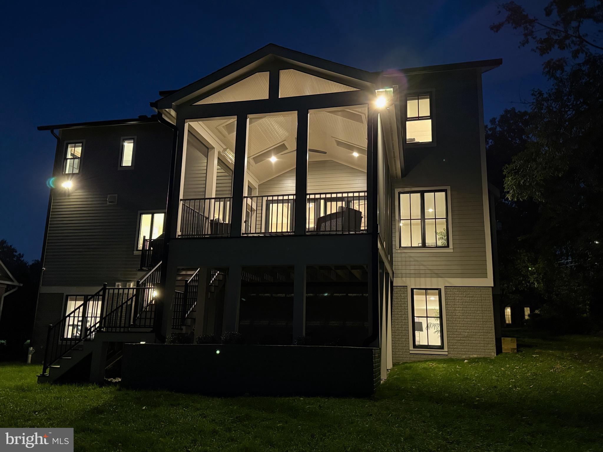 3612 North Rockingham Street Arlington, VA 22213 - Photo 60 of 64 Screened Porch Great for Nighttime Entertaining