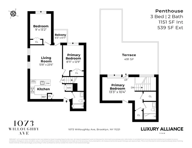 $1,295,000 | 1073 Willoughby Avenue, Unit 4B | Bushwick