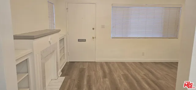 a view of wooden floor in a room
