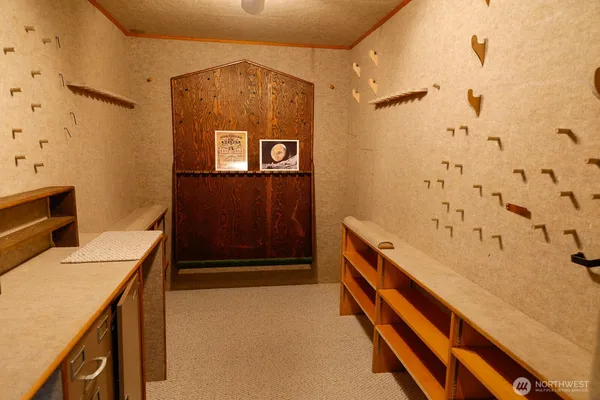 a room with furniture and window