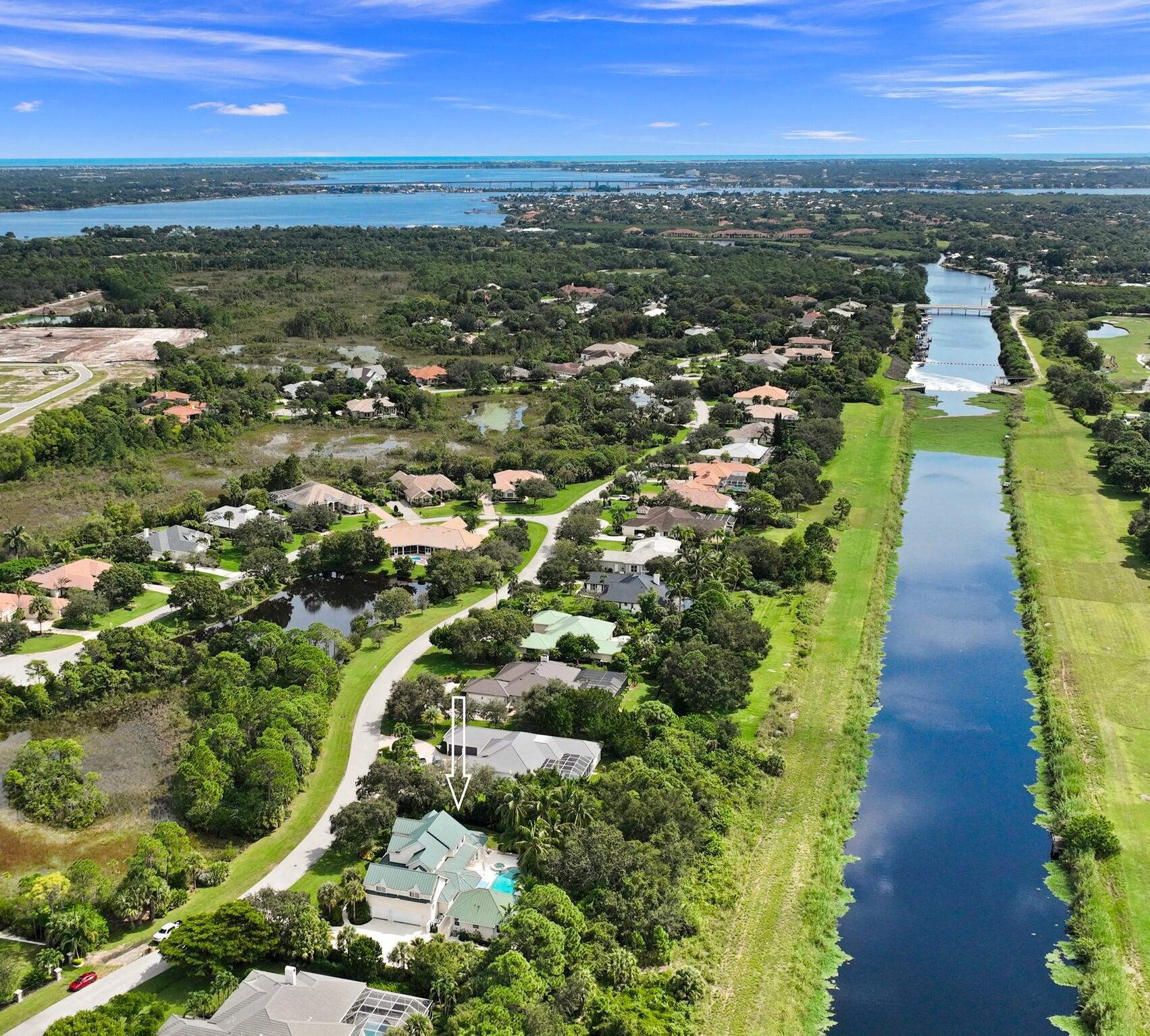 Canal in back