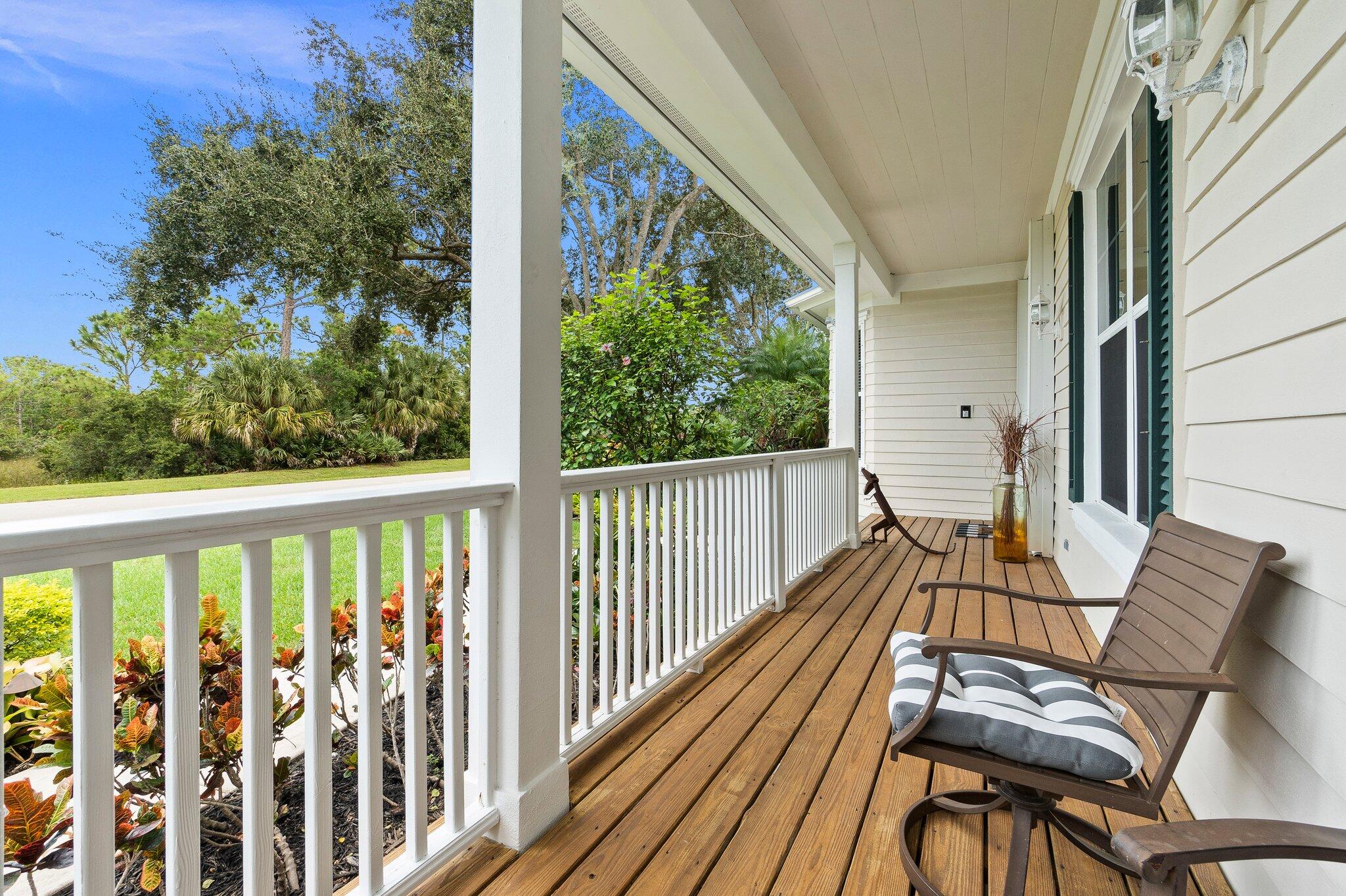Wrap-around porch