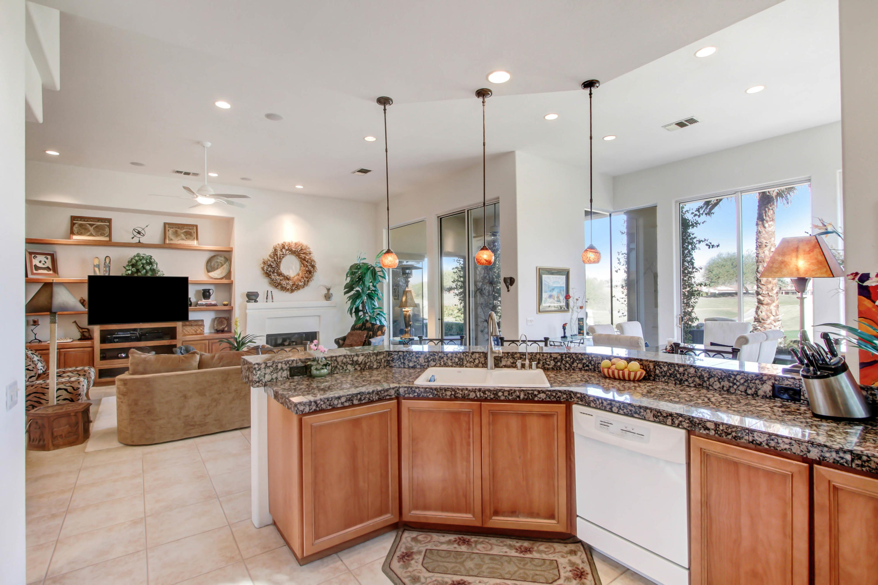 122 Loch Lomond Road Rancho Mirage, CA 92270 - Photo 12 of 34 a kitchen with lots of counter top space