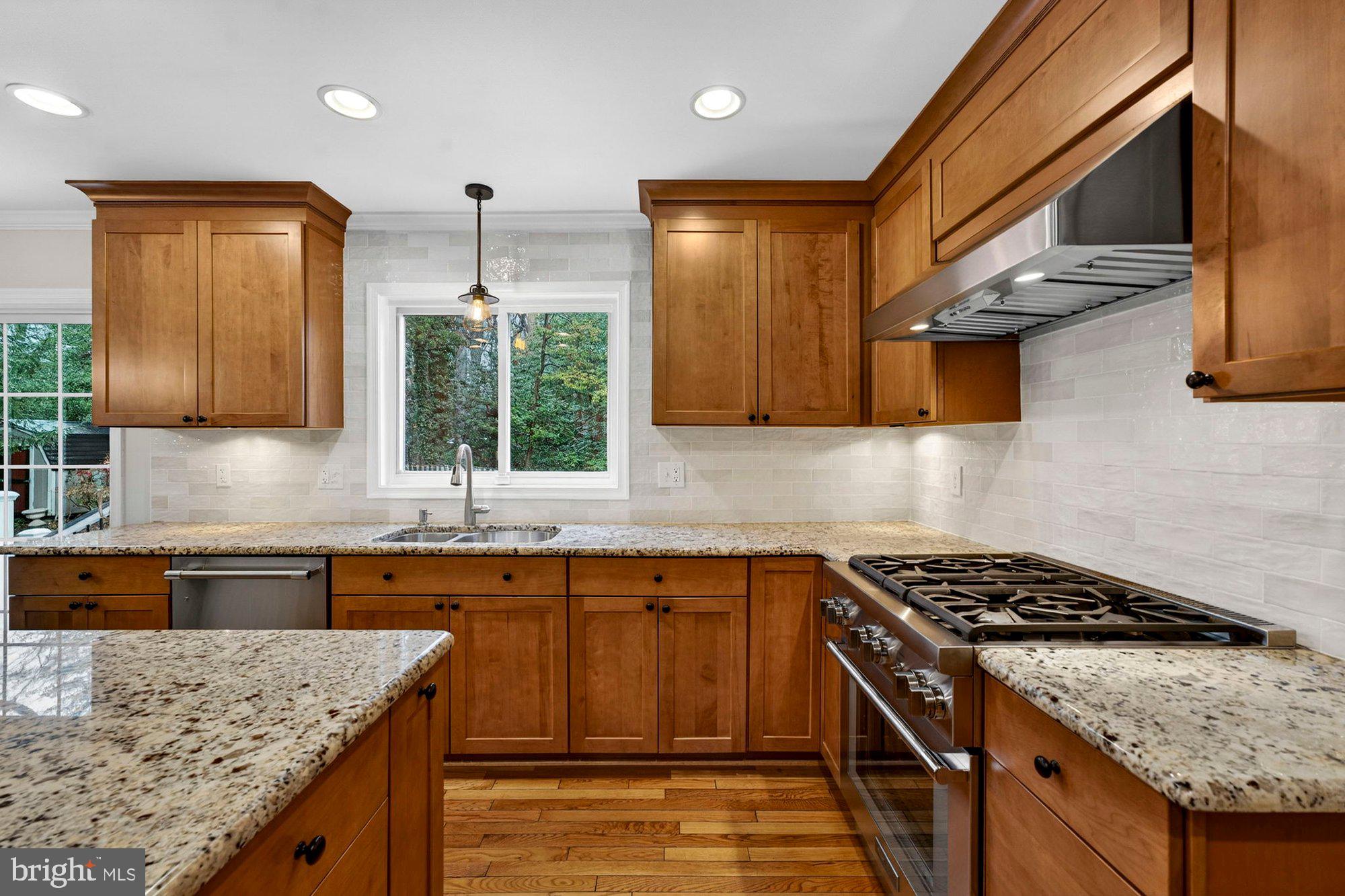 930 Park Street Vienna, VA 22180 - Photo 21 of 83 a kitchen with stainless steel appliances granite countertop a sink stove and refrigerator