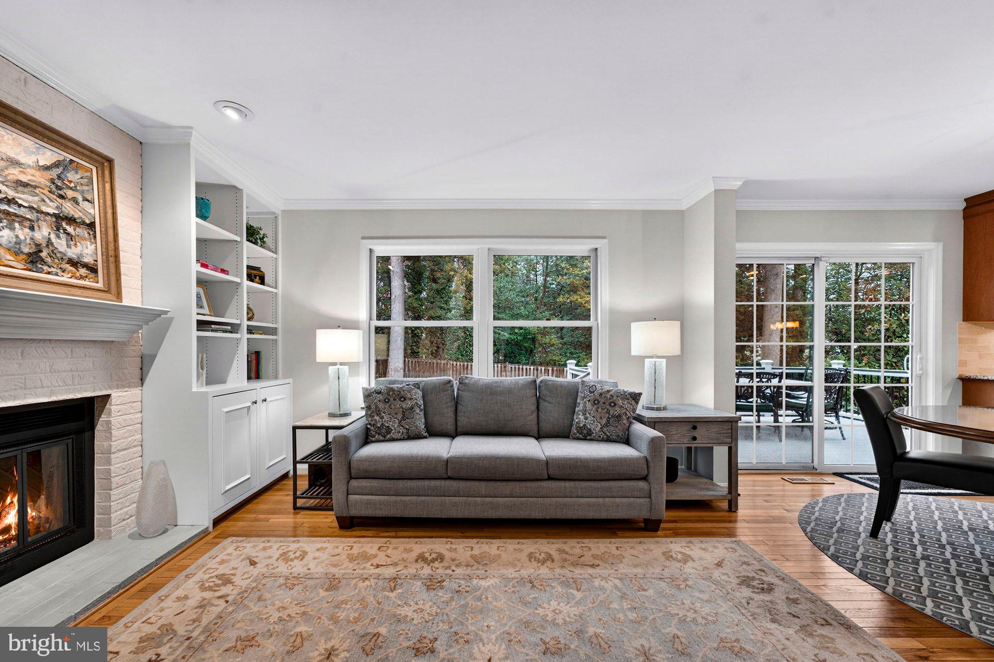 930 Park Street Vienna, VA 22180 - Photo 28 of 83 a living room with furniture and a fireplace