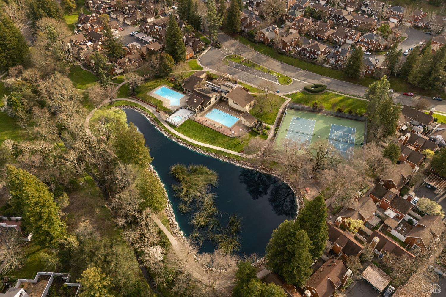 2322 Lakeview Drive Santa Rosa, CA 95405 - Photo 31 of 47 Aerial of Clubhouse and amenities.