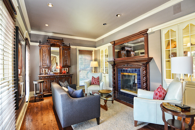 37W634 Grey Barn Road St. Charles, IL 60175 - Photo 14 of 37 a living room with furniture and a fireplace