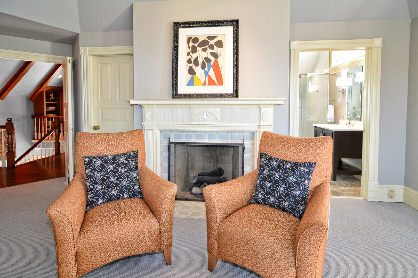 37W634 Grey Barn Road St. Charles, IL 60175 - Photo 18 of 37 a living room with furniture and a fireplace