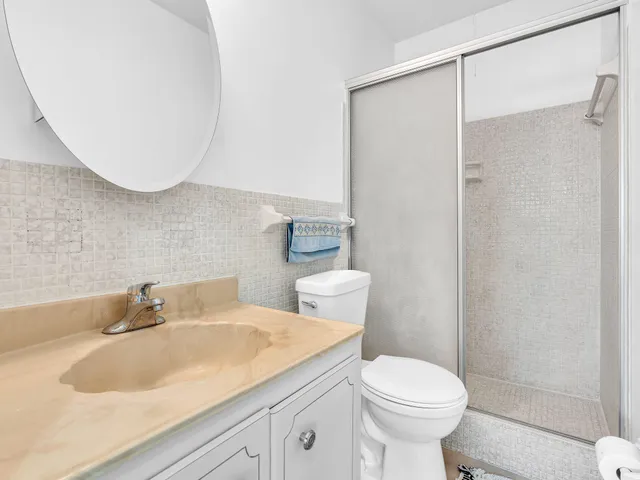 a view of a street with a house