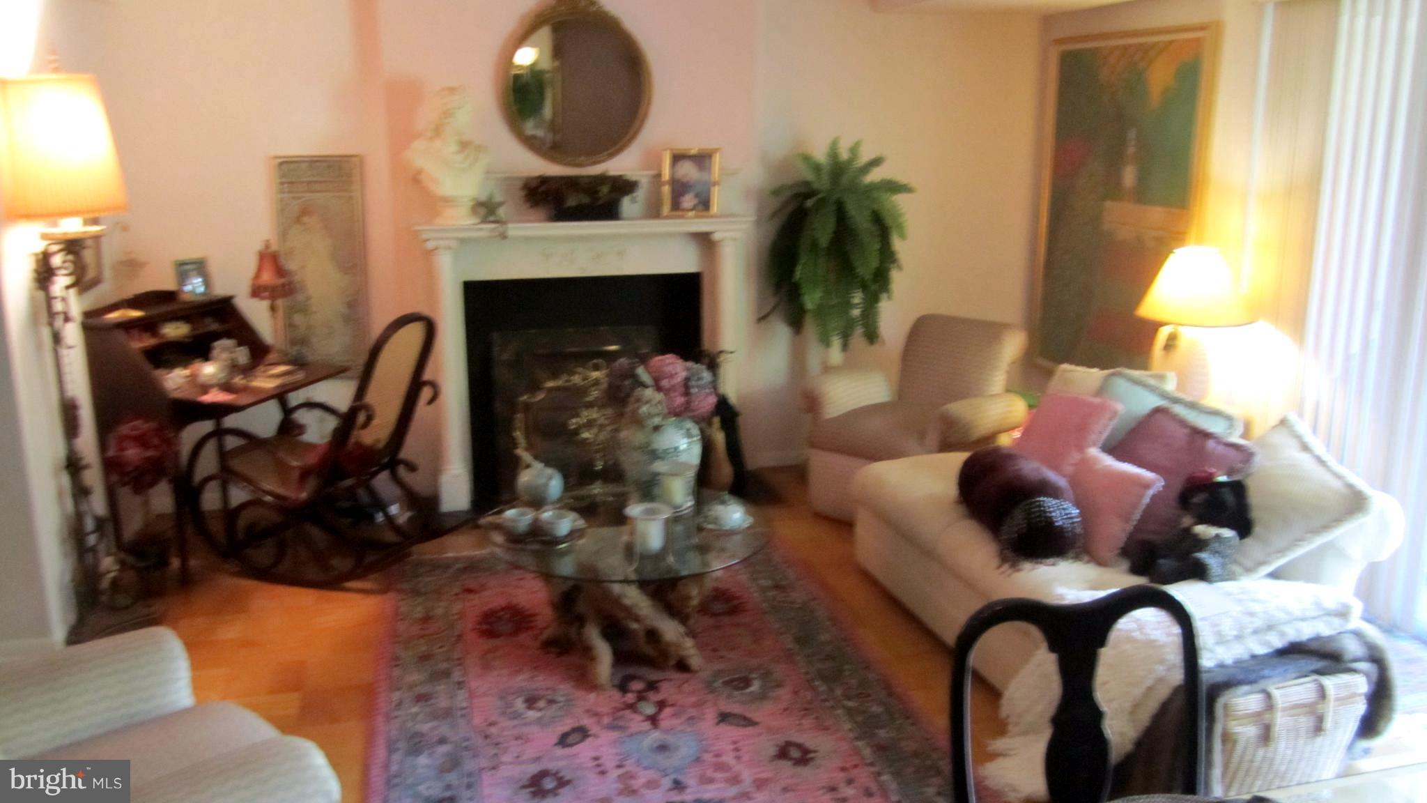 110 Cross Keys Road, Unit R110F Baltimore, MD 21210 - Photo 1 of 30 a living room with furniture and a fireplace